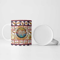 Sloth I'm Not Lazy I'm Energy Efficient Christmas Ceramic Mug Xmas Holiday Patterns - Wonder Print Shop