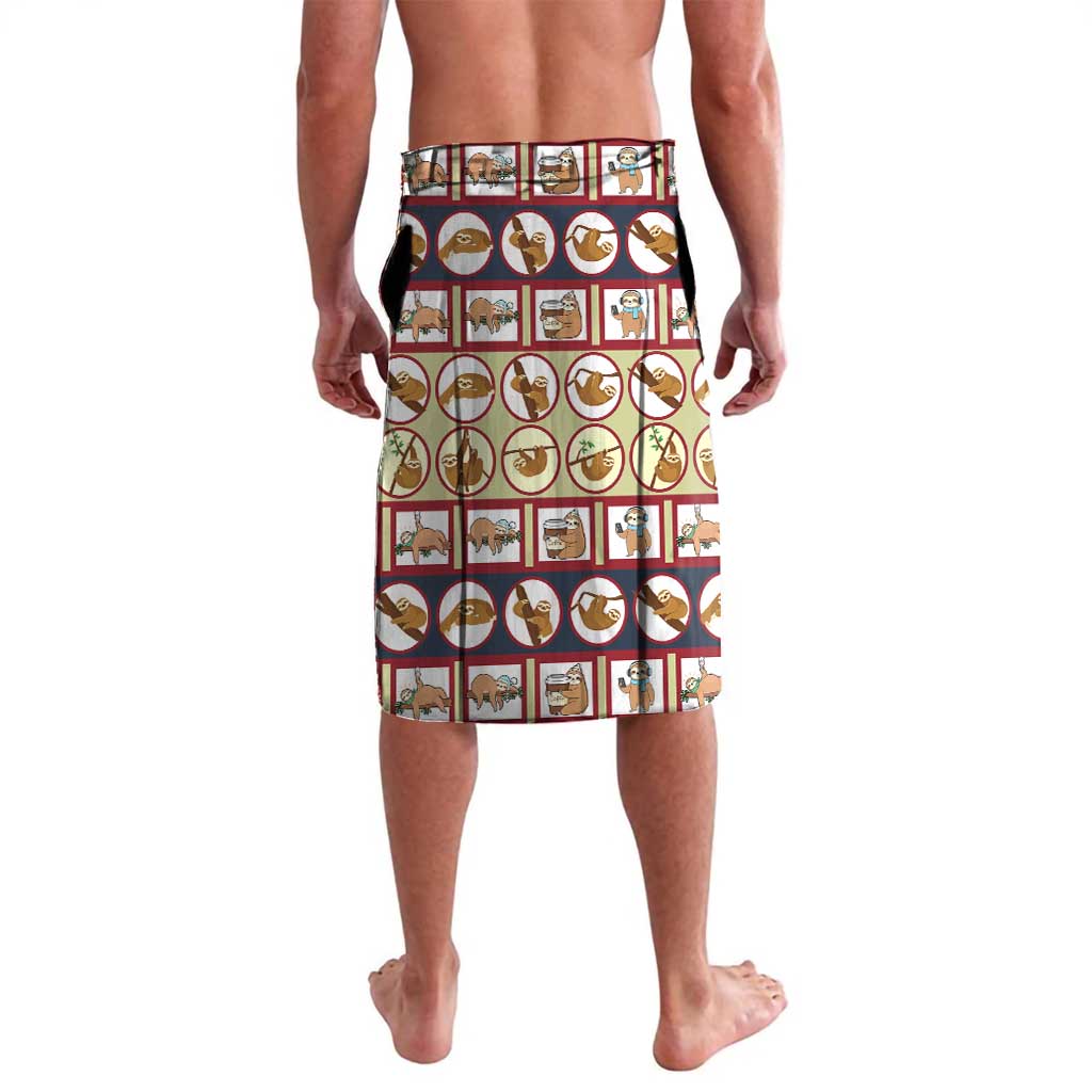 Sloth I'm Not Lazy I'm Energy Efficient Christmas Lavalava Xmas Holiday Patterns - Wonder Print Shop