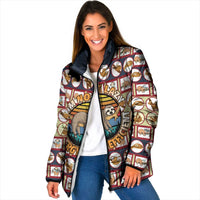 Sloth I'm Not Lazy I'm Energy Efficient Christmas Padded Jacket Xmas Holiday Patterns - Wonder Print Shop