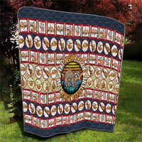 Sloth I'm Not Lazy I'm Energy Efficient Christmas Quilt Xmas Holiday Patterns - Wonder Print Shop