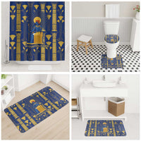 Amun Bathroom Set Ancient Egyptian Hieroglyphic, Pharaoh and Scarab - Wonder Print Shop