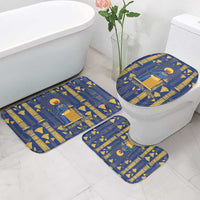 Amun Bathroom Set Ancient Egyptian Hieroglyphic, Pharaoh and Scarab - Wonder Print Shop
