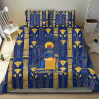 Amun Bedding Set Ancient Egyptian Hieroglyphic, Pharaoh and Scarab - Wonder Print Shop