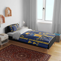 Amun Bedding Set Ancient Egyptian Hieroglyphic, Pharaoh and Scarab - Wonder Print Shop