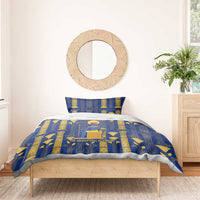 Amun Bedding Set Ancient Egyptian Hieroglyphic, Pharaoh and Scarab - Wonder Print Shop