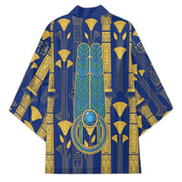Amun Kimono Ancient Egyptian Hieroglyphic, Pharaoh and Scarab - Wonder Print Shop