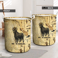 Apis Laundry Basket Ancient Egyptian Papyrus Map, Egyptian Crown Bull Illustration - Wonder Print Shop