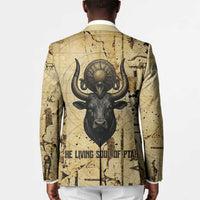 Apis Blazer Ancient Egyptian Papyrus Map, Egyptian Crown Bull Illustration - Wonder Print Shop