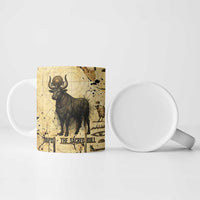 Apis Ceramic Mug Ancient Egyptian Papyrus Map, Egyptian Crown Bull Illustration - Wonder Print Shop