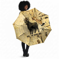 Apis Umbrella Ancient Egyptian Papyrus Map, Egyptian Crown Bull Illustration - Wonder Print Shop