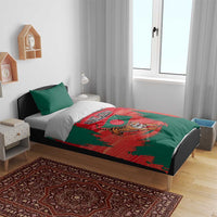Bangladesh Flag Bedding Set with Royal Bengal Tiger Design