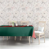 Bangladesh Flag Tablecloth with Royal Bengal Tiger Design