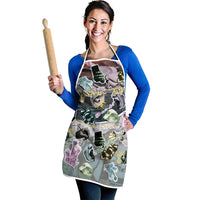 Personalized Made By Human Imperfect Statue Faces Apron Handmade Look Grunge Collage Pop Art