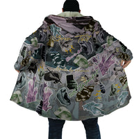 Personalized Made By Human Imperfect Statue Faces Cloak Handmade Look Grunge Collage Pop Art