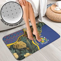 Central African Republic Bathroom Set with Jungle Animal Design and National Emblem Pattern - Wonder Print Shop