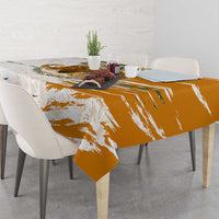 Cyprus Tablecloth with Mouflon Illustration Design and National Laurel - Wonder Print Shop