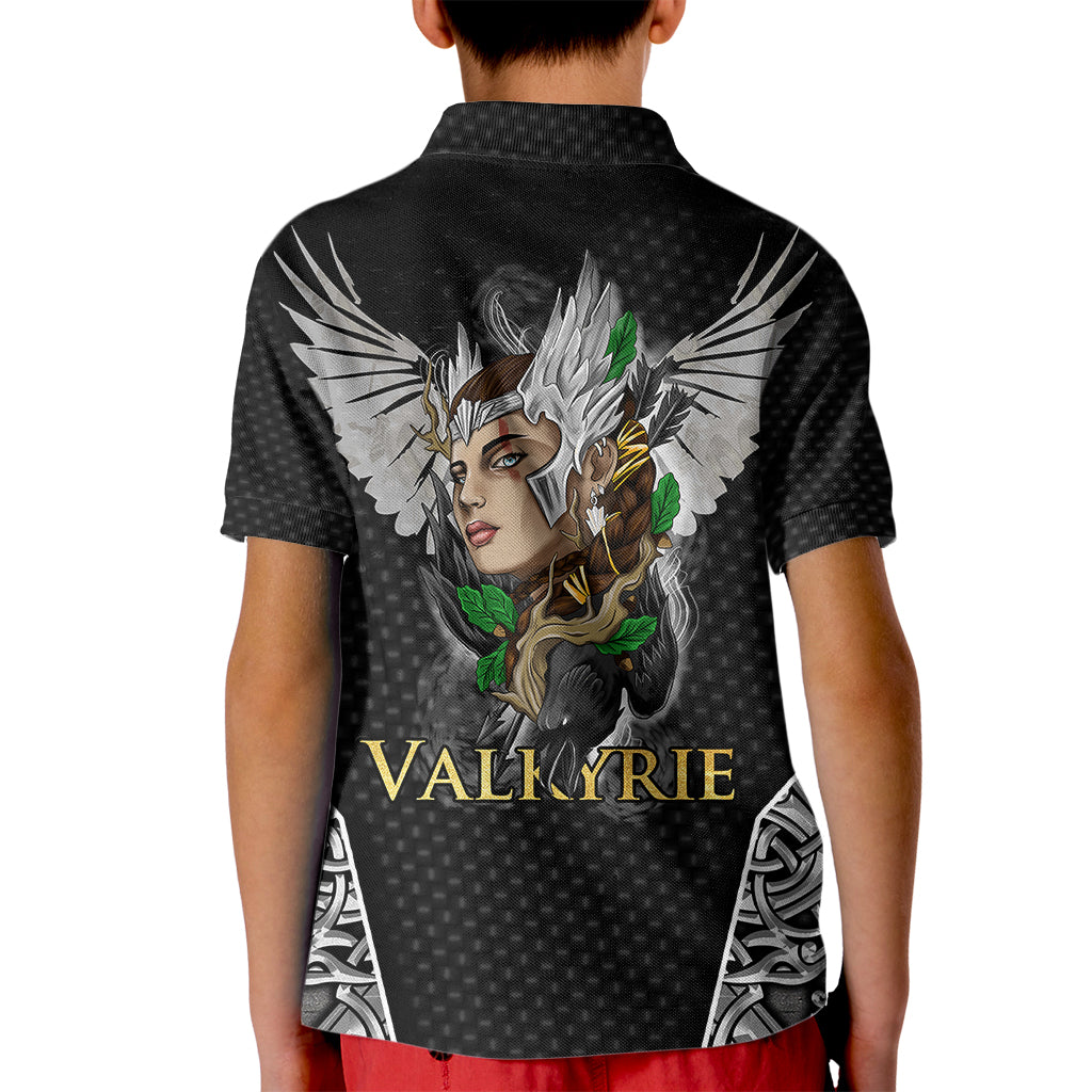 Viking Warrior Kid Polo Shirt Valkyrie - Warrior Of Asgard - Wonder Print Shop