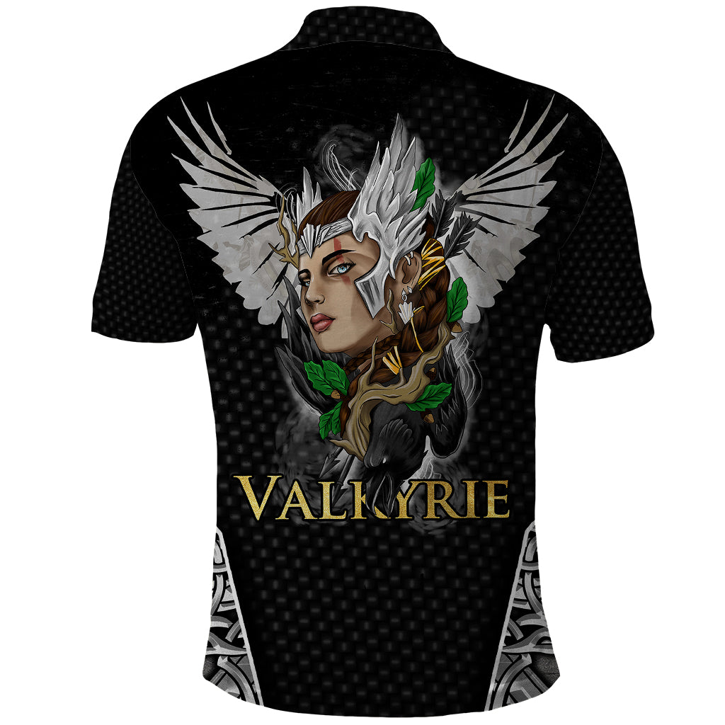 Viking Warrior Polo Shirt Valkyrie - Warrior Of Asgard - Wonder Print Shop