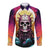 Skull Space Long Sleeve Button Shirt I'll Put You In The Trunk - Wonder Print Shop