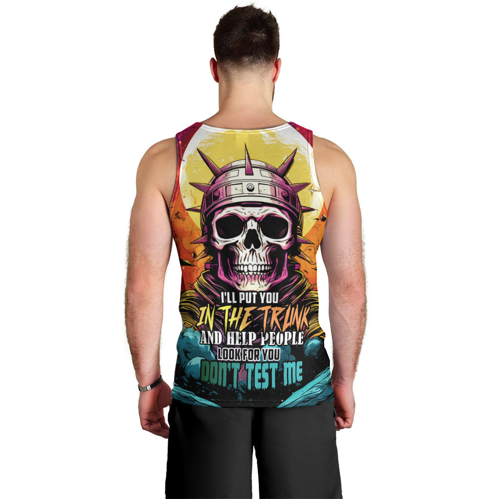 Skull Space Men Tank Top I'll Put You In The Trunk - Wonder Print Shop