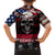 Skull Family Matching Puletasi Dress and Hawaiian Shirt American Demon - Wonder Print Shop