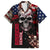 Skull Family Matching Puletasi Dress and Hawaiian Shirt American Demon - Wonder Print Shop