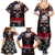 Skull Family Matching Summer Maxi Dress and Hawaiian Shirt American Demon - Wonder Print Shop