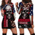 Skull Hoodie Dress American Demon - Wonder Print Shop