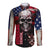 Skull Long Sleeve Button Shirt American Demon - Wonder Print Shop