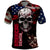 Skull Polo Shirt American Demon - Wonder Print Shop