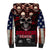 Skull Sherpa Hoodie American Demon - Wonder Print Shop