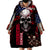 Skull Wearable Blanket Hoodie American Demon - Wonder Print Shop