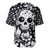 Skull Baseball Jersey Cute Skull Fun and Floral - Wonder Print Shop