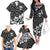 Skull Family Matching Off Shoulder Long Sleeve Dress and Hawaiian Shirt Cute Skull Fun and Floral - Wonder Print Shop