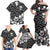 Skull Family Matching Off Shoulder Maxi Dress and Hawaiian Shirt Cute Skull Fun and Floral - Wonder Print Shop