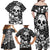 Skull Family Matching Off Shoulder Maxi Dress and Hawaiian Shirt Cute Skull Fun and Floral - Wonder Print Shop