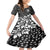 Skull Family Matching Puletasi Dress and Hawaiian Shirt Cute Skull Fun and Floral - Wonder Print Shop