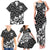 Skull Family Matching Tank Maxi Dress and Hawaiian Shirt Cute Skull Fun and Floral - Wonder Print Shop