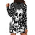 Skull Hoodie Dress Cute Skull Fun and Floral - Wonder Print Shop