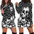 Skull Hoodie Dress Cute Skull Fun and Floral - Wonder Print Shop