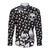 Skull Long Sleeve Button Shirt Cute Skull Fun and Floral - Wonder Print Shop