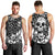 Skull Men Tank Top Cute Skull Fun and Floral - Wonder Print Shop