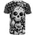 Skull T Shirt Cute Skull Fun and Floral - Wonder Print Shop