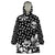 Skull Wearable Blanket Hoodie Cute Skull Fun and Floral - Wonder Print Shop