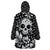 Skull Wearable Blanket Hoodie Cute Skull Fun and Floral - Wonder Print Shop