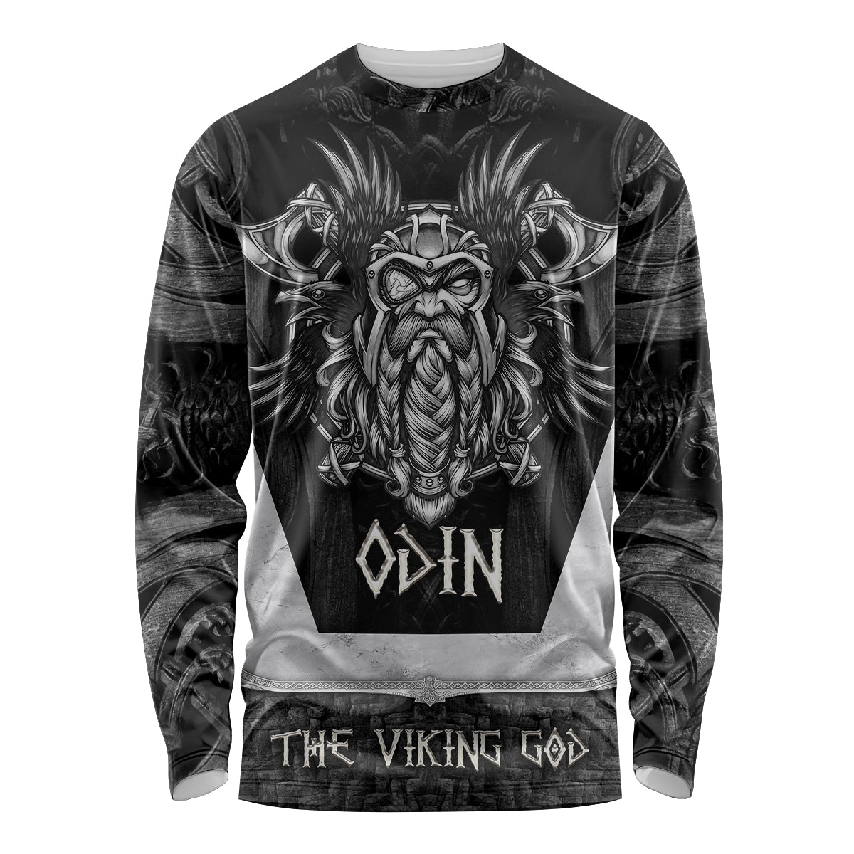 Odin The Viking God Long Sleeve Shirt - Wonder Print Shop