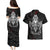 Viking Valhalla Couples Matching Puletasi Dress and Hawaiian Shirt Skull And Axe - Wonder Print Shop