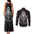 Viking Valhalla Couples Matching Tank Maxi Dress and Long Sleeve Button Shirts Skull And Axe - Wonder Print Shop