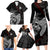 Viking Valhalla Family Matching Long Sleeve Bodycon Dress and Hawaiian Shirt Skull And Axe - Wonder Print Shop