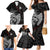 Viking Valhalla Family Matching Mermaid Dress and Hawaiian Shirt Skull And Axe - Wonder Print Shop